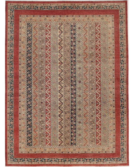 Shaal 8' 11" X 11' 10" Hand Knotted Wool Rug 8' 11" X 11' 10" (272 X 361) / Red / Wool