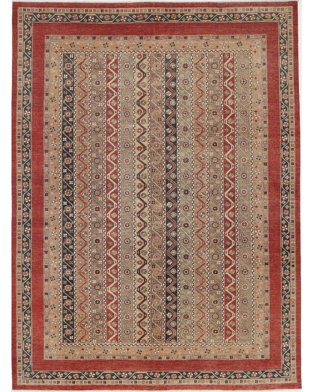 Shaal 8' 11" X 11' 10" Hand Knotted Wool Rug 8' 11" X 11' 10" (272 X 361) / Red / Wool