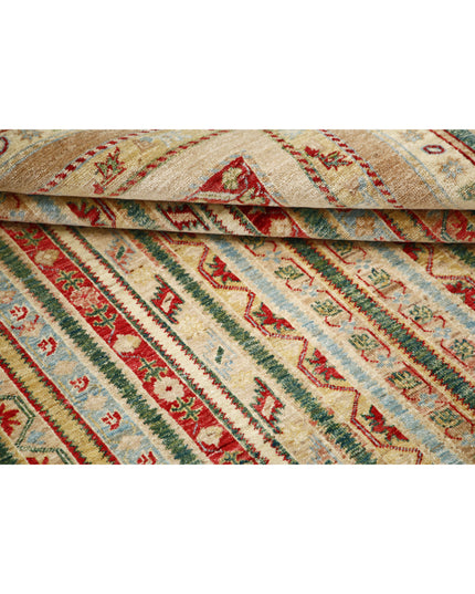 Shaal 5' 8" X 7' 11" Hand Knotted Wool Rug 5' 8" X 7' 11" (173 X 241) / Green / Wool