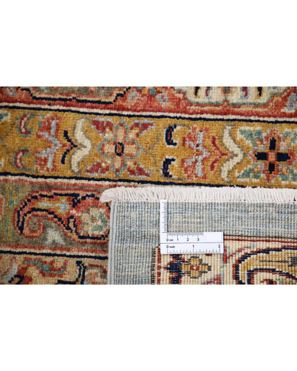 Shaal 5' 6" X 7' 4" Hand Knotted Wool Rug 5' 6" X 7' 4" (168 X 223) / Blue / Wool
