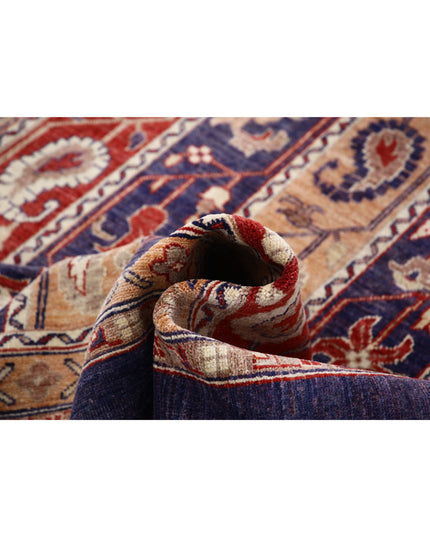 Shaal 5' 8" X 9' 2" Hand Knotted Wool Rug 5' 8" X 9' 2" (173 X 280) / Purple / Wool