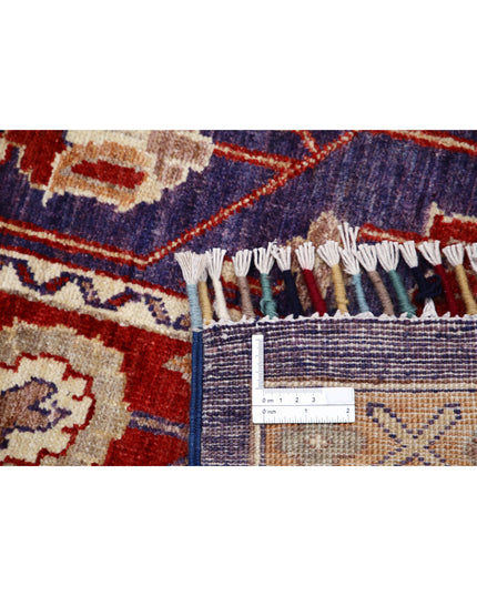 Shaal 5' 8" X 9' 2" Hand Knotted Wool Rug 5' 8" X 9' 2" (173 X 280) / Purple / Wool