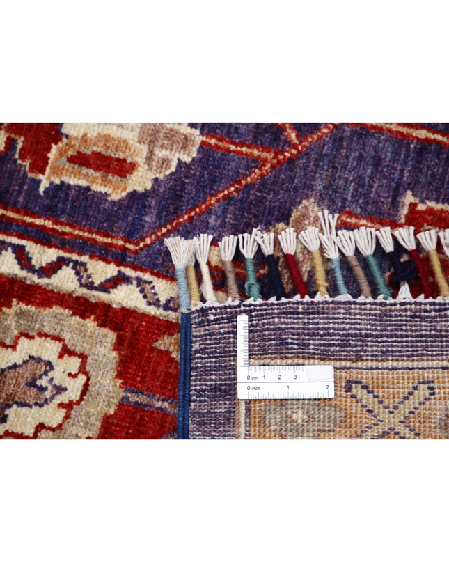 Shaal 5' 8" X 9' 2" Hand Knotted Wool Rug 5' 8" X 9' 2" (173 X 280) / Purple / Wool