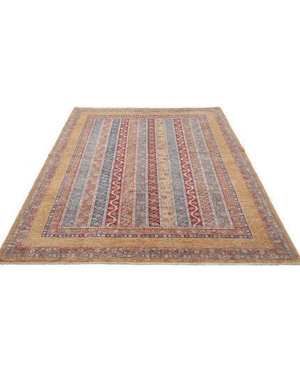 Shaal 5' 10" X 7' 9" Hand Knotted Wool Rug 5' 10" X 7' 9" (178 X 236) / Multi / Wool