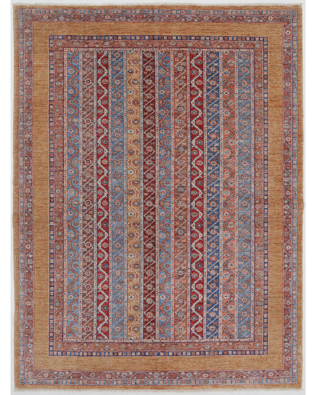 Shaal 5' 10" X 7' 9" Hand Knotted Wool Rug 5' 10" X 7' 9" (178 X 236) / Multi / Wool