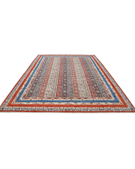 Shaal 9' 1" X 12' 0" Hand Knotted Wool Rug 9' 1" X 12' 0" (277 X 366) / Multi / Wool