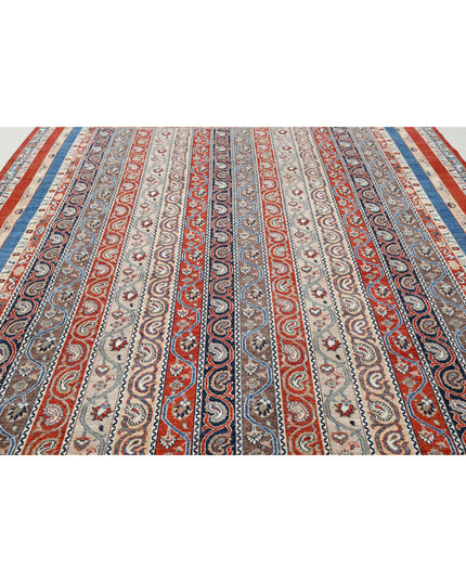Shaal 9' 1" X 12' 0" Hand Knotted Wool Rug 9' 1" X 12' 0" (277 X 366) / Multi / Wool
