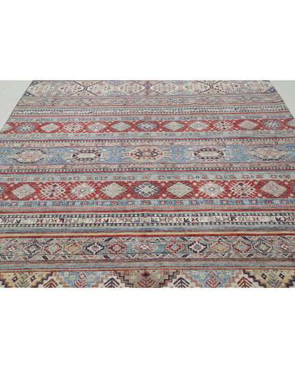 Shaal 7' 10" X 9' 2" Hand Knotted Wool Rug 7' 10" X 9' 2" (239 X 280) / Multi / Wool