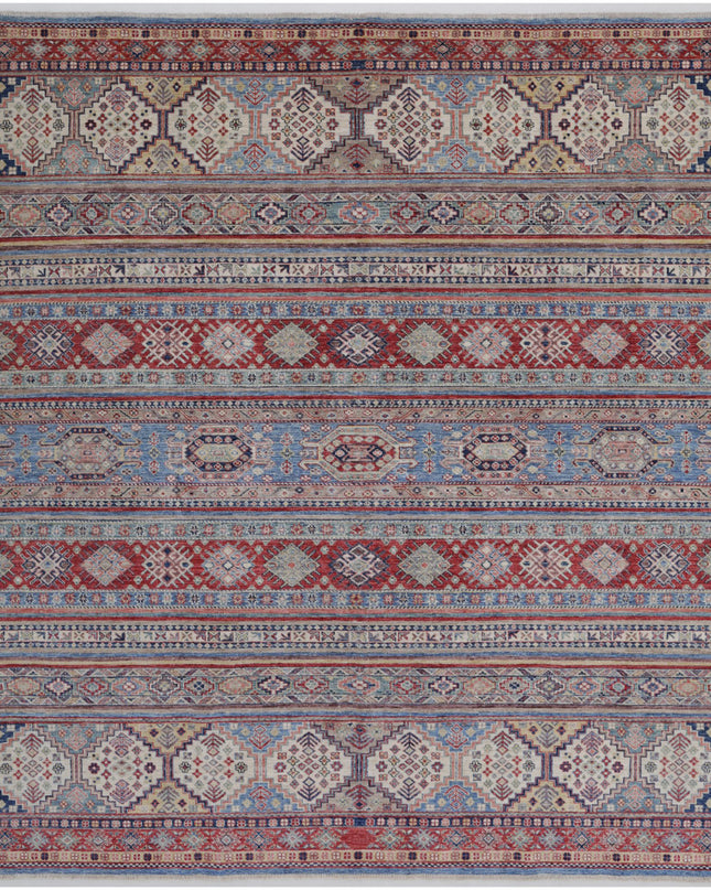 Shaal 7' 10" X 9' 2" Hand Knotted Wool Rug 7' 10" X 9' 2" (239 X 280) / Multi / Wool