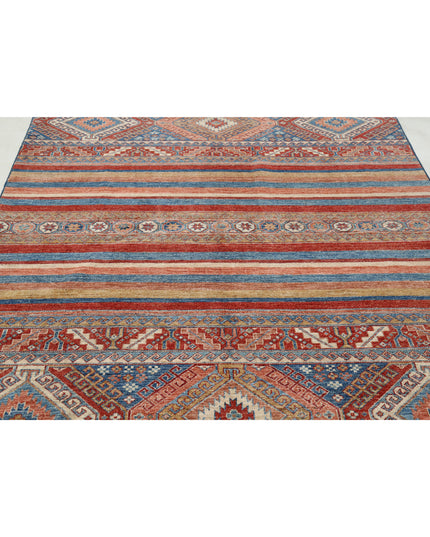 Shaal 5' 10" X 7' 10" Hand Knotted Wool Rug 5' 10" X 7' 10" (178 X 239) / Multi / Wool
