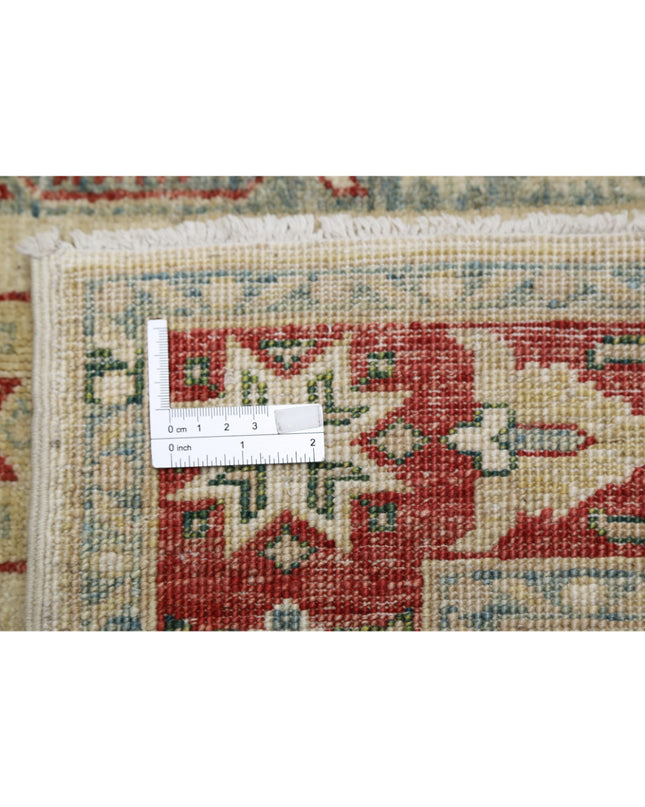 Shaal 4' 2" X 5' 9" Hand Knotted Wool Rug 4' 2" X 5' 9" (127 X 175) / Ivory / Wool
