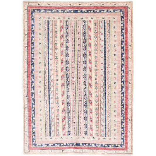 Shaal 5' 6" X 7' 10" Wool Hand-Knotted Rug 5' 6" X 7' 10" (168 X 239) / Multi / Multi