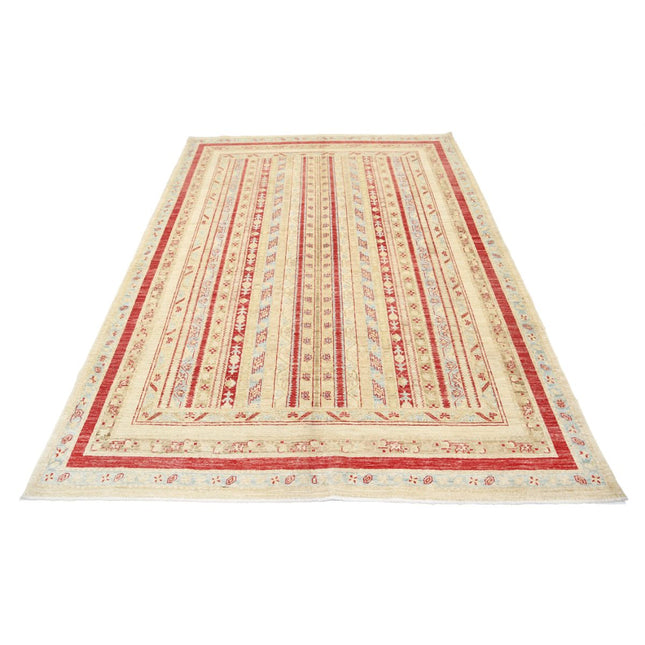 Shaal 5' 6" X 7' 9" Wool Hand-Knotted Rug 5' 6" X 7' 9" (168 X 236) / Multi / Ivory