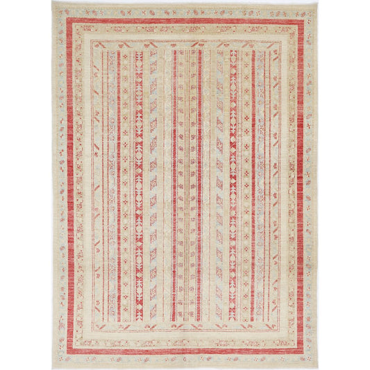 Shaal 5' 6" X 7' 9" Wool Hand-Knotted Rug 5' 6" X 7' 9" (168 X 236) / Multi / Ivory