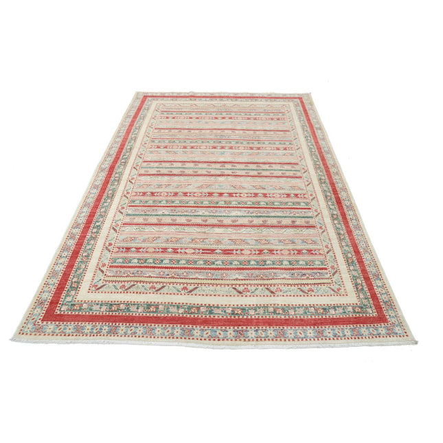 Shaal 5' 5" X 8' 2" Wool Hand-Knotted Rug 5' 5" X 8' 2" (165 X 249) / Multi / Multi