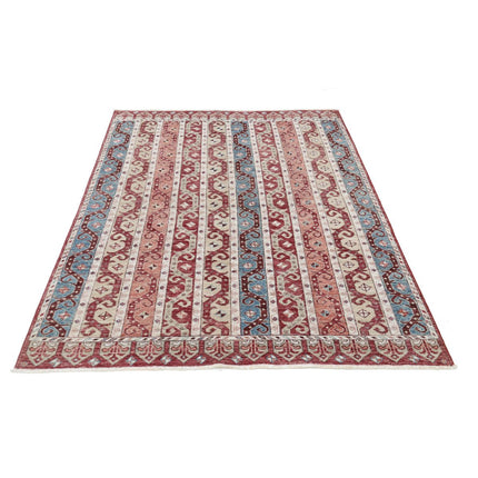 Shaal 4' 10" X 6' 2" Wool Hand-Knotted Rug 4' 10" X 6' 2" (147 X 188) / Brown / Multi