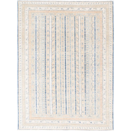 Shaal Hand-Knotted Wool Rug IVA0024363 - Natalia Rugs