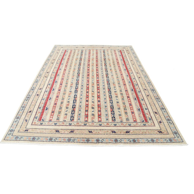 Shaal 6' 8" X 9' 6" Wool Hand-Knotted Rug 6' 8" X 9' 6" (203 X 290) / Multi / Multi