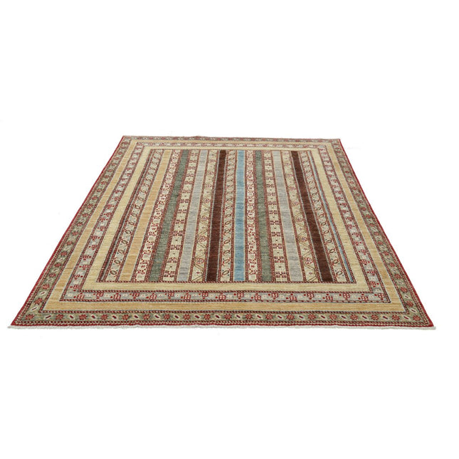 Shaal 5' 9" X 7' 4" Wool Hand-Knotted Rug 5' 9" X 7' 4" (175 X 224) / Multi / Multi