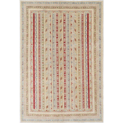 Shaal Hand-Knotted Wool Rug IVA0031307 - Natalia Rugs