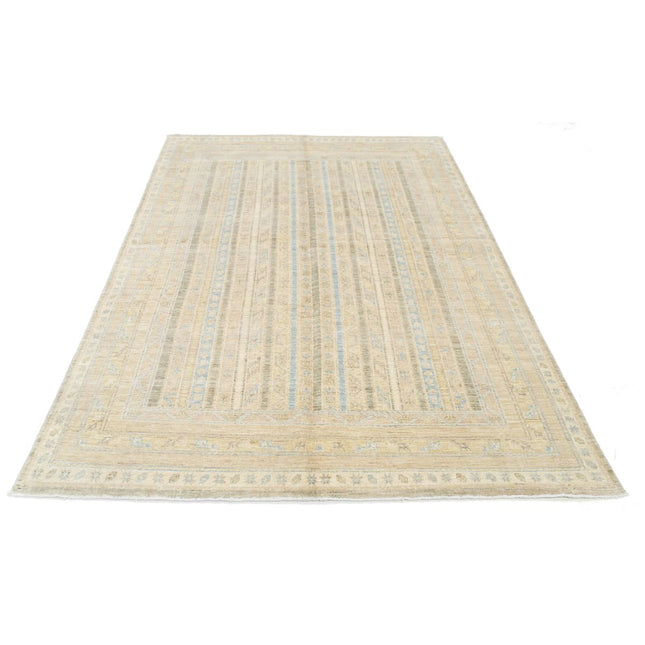 Shaal 5' 6" X 7' 9" Wool Hand-Knotted Rug 5' 6" X 7' 9" (168 X 236) / Multi / Multi