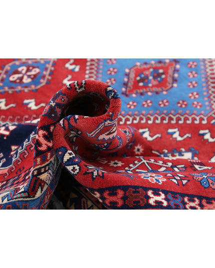 Shiraz 8' 3" X 12' 1" Hand Knotted Wool Rug 8' 3" X 12' 1" (251 X 368) / Red / Wool