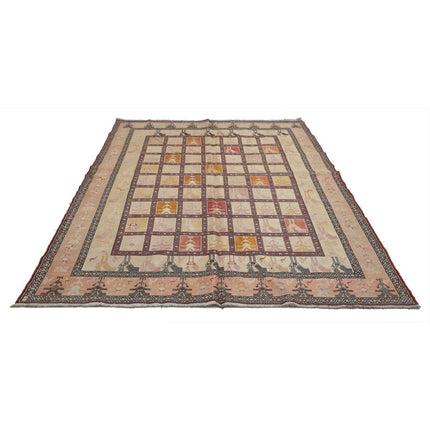 Silki Kilim 6' 8" X 9' 4" Silk Hand-Woven Kilim 6' 8" X 9' 4" (203 X 284) / Multi / Multi