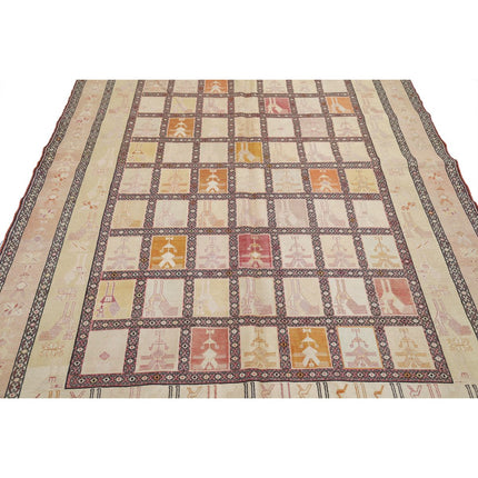 Silki Kilim 6' 8" X 9' 4" Silk Hand-Woven Kilim 6' 8" X 9' 4" (203 X 284) / Multi / Multi