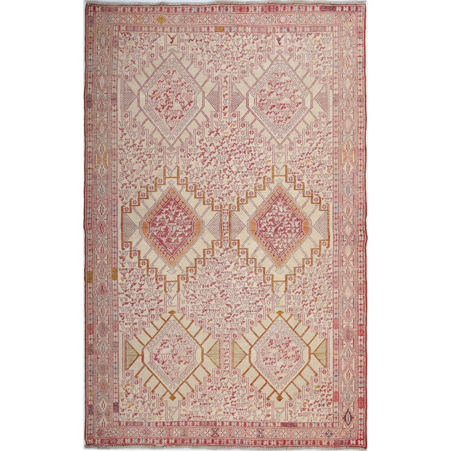 Silki Kilim Hand-Woven Silk Kilim IVA0024168 - Natalia Rugs