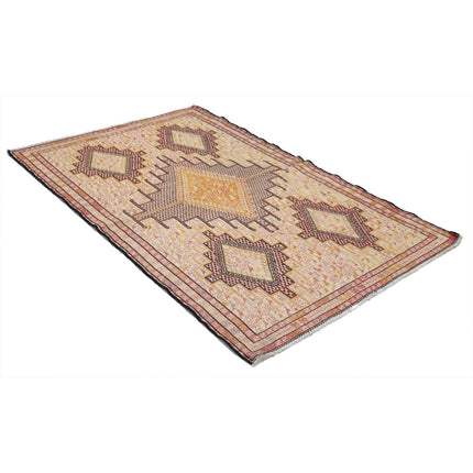 Silki Kilim 3' 11" X 6' 2" Silk Hand-Woven Kilim 3' 11" X 6' 2" (119 X 188) / Multi / Multi