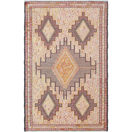 Silki Kilim Hand-Woven Silk Kilim IVA0024169 - Natalia Rugs