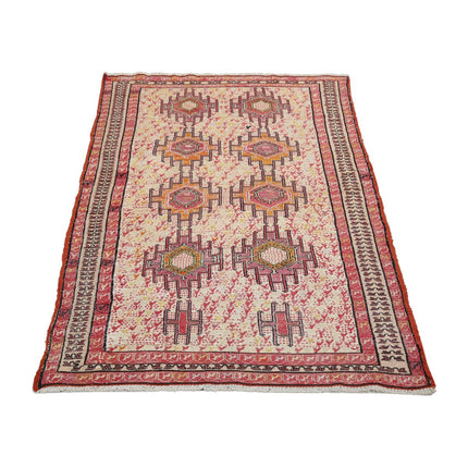 Silki Kilim 3' 6" X 5' 8" Silk Hand-Woven Kilim 3' 6" X 5' 8" (107 X 173) / Multi / Multi