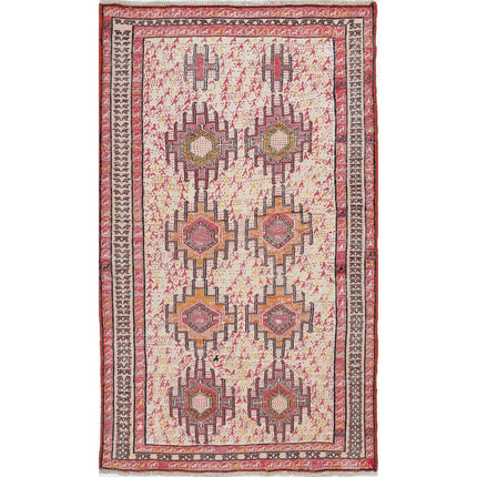 Silki Kilim Hand-Woven Silk Kilim IVA0024172 - Natalia Rugs