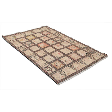 Silki Kilim 4' 2" X 6' 0" Silk Hand-Woven Kilim 4' 2" X 6' 0" (127 X 183) / Multi / Multi