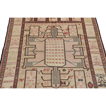 Silki Kilim 4' 1" X 6' 1" Silk Hand-Woven Kilim 4' 1" X 6' 1" (124 X 185) / Multi / Multi