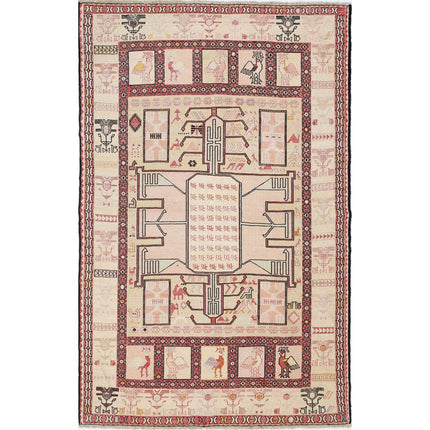 Silki Kilim Hand-Woven Silk Kilim IVA0024177 - Natalia Rugs