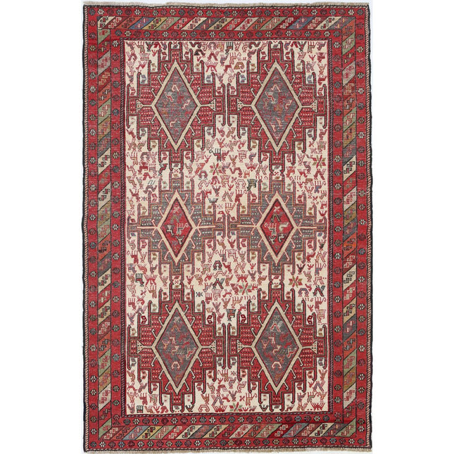 Silki Kilim Hand-Woven Silk Kilim IVA0024180 - Natalia Rugs