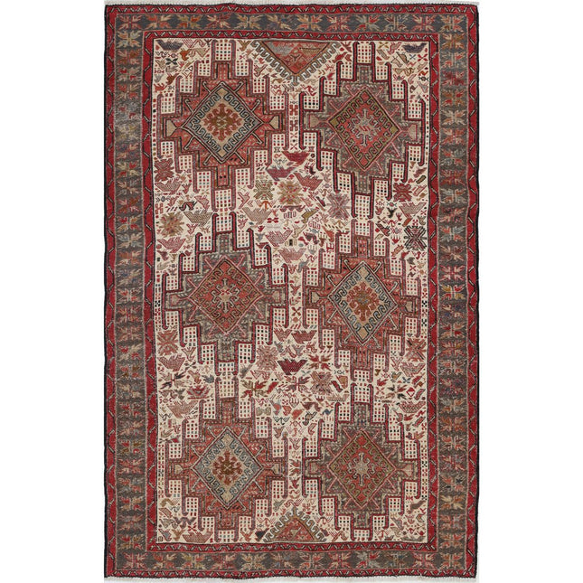 Silki Kilim Hand-Woven Silk Kilim IVA0024217 - Natalia Rugs