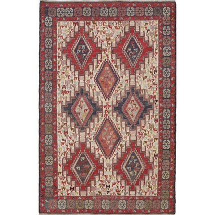 Silki Kilim Hand-Woven Silk Kilim IVA0024218 - Natalia Rugs