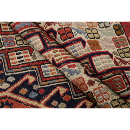 Silki Kilim 3' 11" X 7' 0" Silk Hand-Woven Kilim 3' 11" X 7' 0" (119 X 213) / Multi / Multi