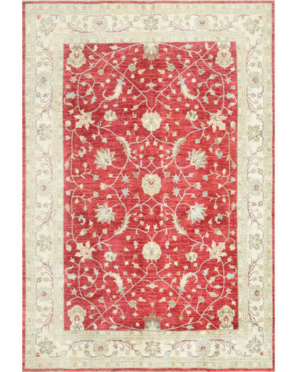 Sultanabad 8' 2" X 11' 3" Hand Knotted Wool Rug 8' 2" X 11' 3" (249 X 343) / Red / Wool