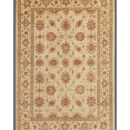 Sultanabad 5' 7" X 8' 0" Hand Knotted Wool Rug 5' 7" X 8' 0" (170 X 244) / Ivory / Wool