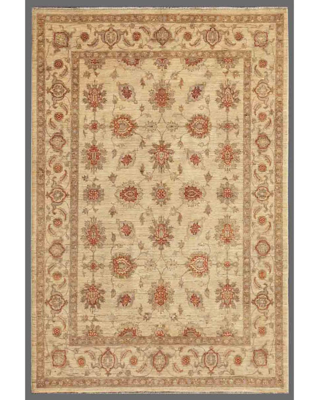 Sultanabad 5' 7" X 8' 0" Hand Knotted Wool Rug 5' 7" X 8' 0" (170 X 244) / Ivory / Wool