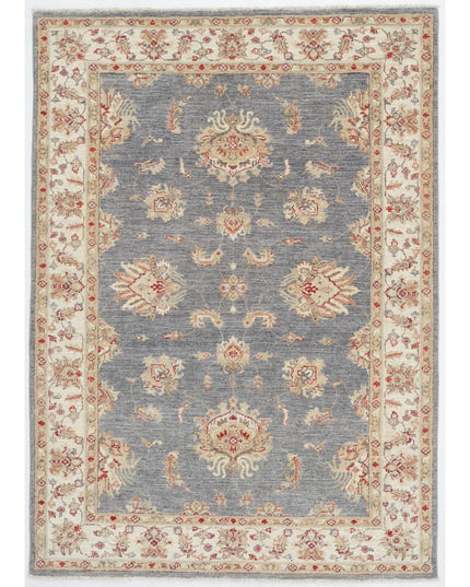 Sultanabad 4' 1" X 5' 8" Hand Knotted Wool Rug 4' 1" X 5' 8" (124 X 173) / Grey / Wool