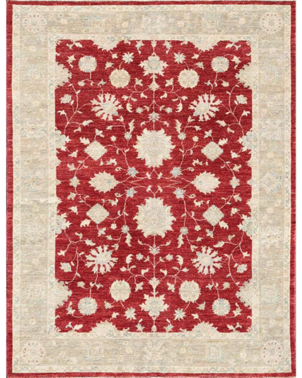 Sultanabad 4' 11" X 6' 3" Hand Knotted Wool Rug 4' 11" X 6' 3" (150 X 191) / Red / Wool