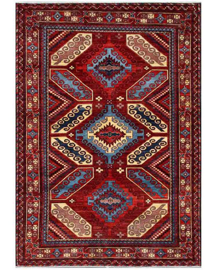 Sultanabad 9' 11" X 13' 6" Hand Knotted Wool Rug 9' 11" X 13' 6" (302 X 411) / Red / Wool