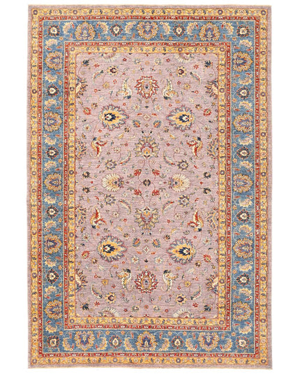 Sultanabad 6' 10" X 9' 11" Hand Knotted Wool Rug 6' 10" X 9' 11" (208 X 302) / Grey / Wool