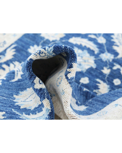 Sultanabad 4' 9" X 6' 7" Hand Knotted Wool Rug 4' 9" X 6' 7" (145 X 201) / Blue / Wool