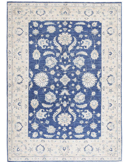 Sultanabad 4' 9" X 6' 7" Hand Knotted Wool Rug 4' 9" X 6' 7" (145 X 201) / Blue / Wool