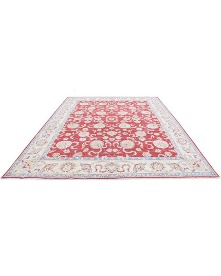 Sultanabad 8' 10" X 12' 0" Hand Knotted Wool Rug 8' 10" X 12' 0" (269 X 366) / Red / Wool